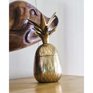 Brass Pineapple Canister Made in India